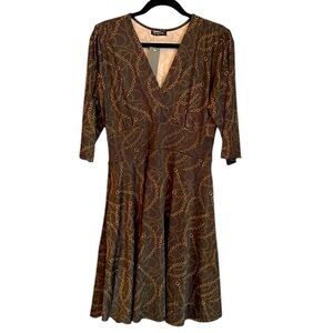 Emerson Lang 3/4 Sleeve Dress Size M